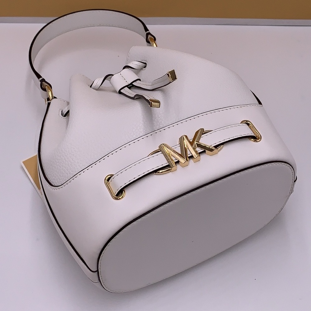 MICHAEL KORS
Reed Medium Pebbled Leather Bucket Bag Satchel Crossbody Handbag - Picture 4 of 16